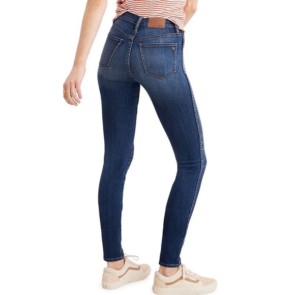 Madewell 10" High-Rise Skinny Blue Jeans size 25 - Picture 4 of 8
